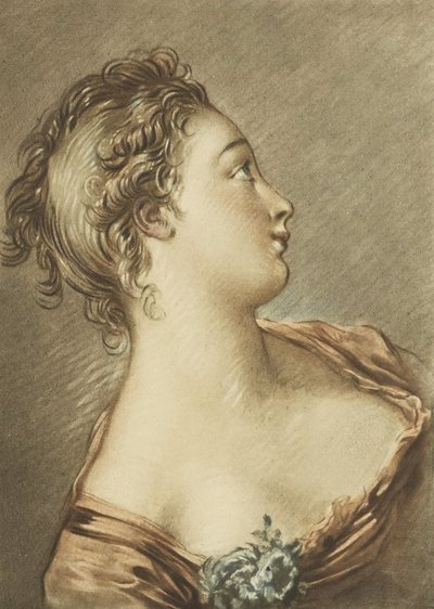 Head of a Woman by François Boucher